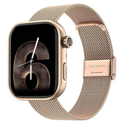 Noise Pro 6 Smart Watch:Intelligent AI, Endless AI Watch Faces, AI Companion, 1.85” AMOLED, EN2 Processor, Nebula UI 2.0, Emergency SOS, Compatible with iOS & Android(Rose-Gold Link)