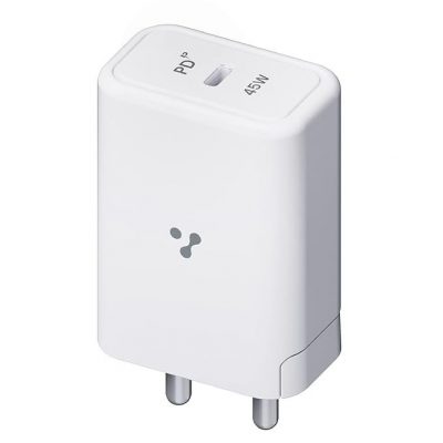 Ambrane 45W BoostedSpeed Type-C Port Charger Adapter, Fast Charger with PD Technology, MacBook & Type-C Laptop Charging, iPhone & Android, Made in India, Compact & Durable (RAAP 45, White)