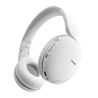 Noise Two Wireless On-Ear Headphones with 50 Hours Playtime, Low Latency(up to 40ms), 4 Play Modes, Dual Pairing, BT v5.3 (Calm White)