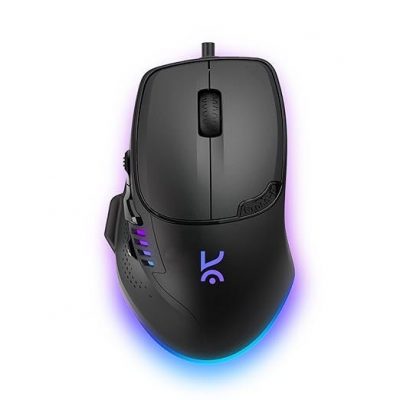 Kreo Hawk Gaming Mouse with Programmable Buttons & RGB Lighting | Top Pixart Sensor | Adjustable DPI with 1.5m Long Braided Cable and Optical Sensor | Lightweight & Durable (Hawk, Black)