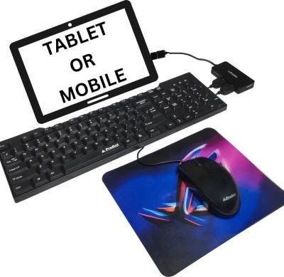 The Originals 5-in-1 Keyboard and Mouse Combo with USB Hub, C-Type OTG Cable, and Mouse Pad Combo Set??(Black)