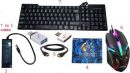 RSG 7 IN 1 COMBO- KEYBOARD ,MOUSE,MOUSEPAD,USB HUB , HDMI CABLE & TYPE C ,V8 OTG Combo Set??(Black, Multicolor)