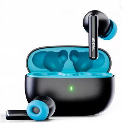 TRIGGR Ultrabuds N1 Neo with ENC, 40Hr Playback, 13mm Drivers, Rich Bass, Fast Charging Bluetooth  (Sky Black, True Wireless)