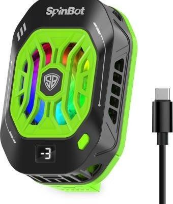 SpinBot IceDot Neo semi-conductor based Mobile Cooler with Temperature Display|RGB Light  Gaming Accessory Kit??(Black, For Android, iOS)