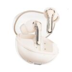 SoundPEETS Clear True Wireless Earbuds with 40hrs Playtime, Dual ENC Mic, Gaming Mode, App Control, Bluetooth 5.3 Type C Fast Charging, IPX4 Waterproof (Beige)
