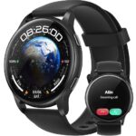 Parsonver Smart Watch for Men Women(Answer/Make Calls), 5ATM Waterproof Swimming Monitor, Fitness Tracker with 100+ Sports Modes, Heart Rate, Sleep Monitor, 44mm Smartwatch for Android & iPhone, Black