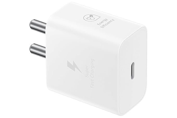 Samsung 25W Charger Without Cable, Black (2024 WHTE) Samsung 25W Charger Without Cable, Black (2024 WHTE)