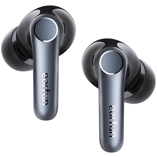 EarFun Air Pro 4 Hybrid Adaptive Noise Canceling Wireless In-Ear Earbuds Bluetooth,2024 Vgp Goal Award,Qualcomm Snapdragon Sound,Aptx Lossless,6 Mics Ai Cvc Call,Ldac Hi-Res Audio,52H Playtime,Bt5.4
