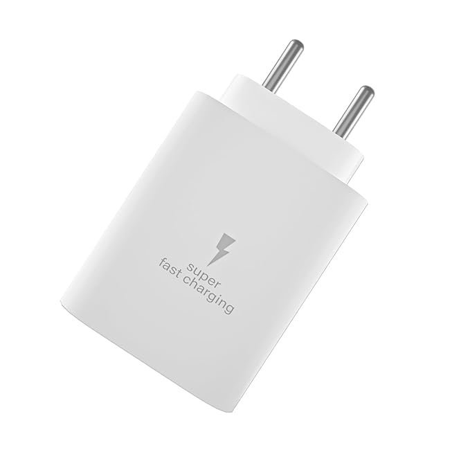 25W Type C Charger Compatible with Samsung A35/M35/A53/M55/F05/M15, F15/A15/A14/M14/F14/A34/M34/F34/S24 Ultra, S23/S23 fe/S21/Z fold/flip/6/5/4/3, Original 25W Type-C Travel Adaptor White