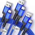 JSAUX 3-Pack USB A to Type C Cable
