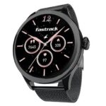 Fastrack Noir Pro Womens Smart Watch, 3.0 cm Super AMOLED Display, 390 * 390 Resolution, 100+ Sports Modes, SOS, BT Calling, Female Health Monitor, IP68, 5-Day Battery, 100+ Smartwatch Faces (Black)