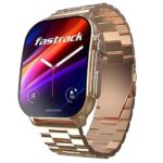 Fastrack Astor FS2 Pro Smart Watch, 1.96” AMOLED Display, 410*502 Pixel Resolution, SingleSync BT Calling, AI Voice Assistant, 100+ Sports Mode & Smartwatch Faces,Upto 5 Day Battery, IP68 (Rose Gold)