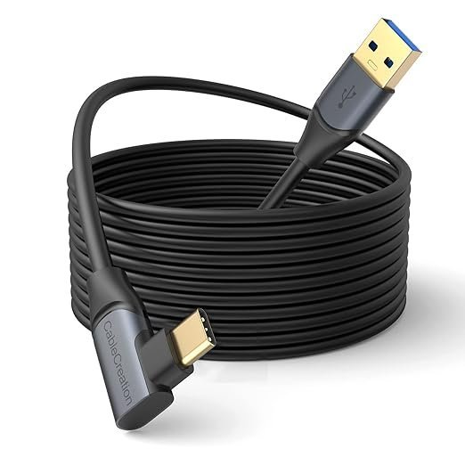 CableCreation Compatible With Quest 2/Quest Pro Link Cable 10Ft,5Gbps Usb C Cable High Speed Data Transfer,Fast Charging Compatible With Dji Avata,Printer,Camera,Cellphone,Hdd,Etc,Black