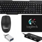 The Originals 5-in-1 Gaming Keyboard and Mouse Combo with USB Hub,OTG Cable, and Mouse Pad Combo Set??(Black)