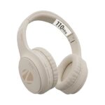 ZEBRONICS Aeon Wireless Over Ear Headphone with 110H Battery Backup, Supports Bluetooth & Aux, Gaming Mode, Enc, Dual Pairing, Rapid Charging (Beige)