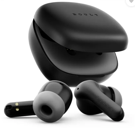 Boult K10 50H Battery, 4 Mic ENC, 45ms Low Latency, Dual Master, Touch Control, 5.4v Bluetooth (Pure Black, True Wireless)