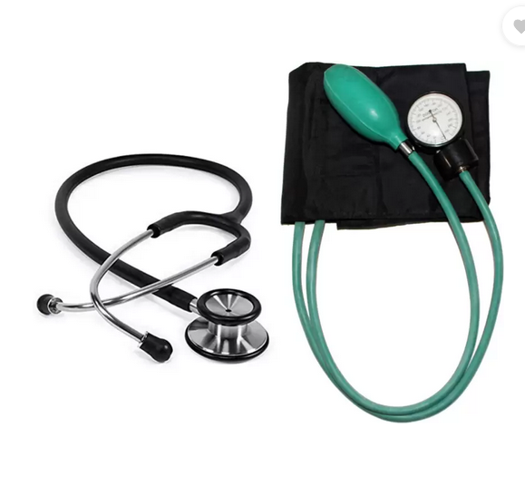 Fidelis Healthcare BP Machine Aneroid Blood Pressure Monitor With Stethoscope Bp Monitor  (White)