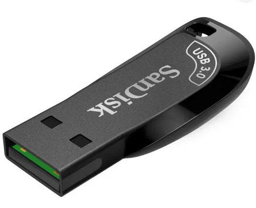 SanDisk Ultra Shift™ USB 3.0 256 GB Pen Drive (Black)#JustHere