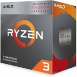 AMD Ryzen 3 3200G with Radeon Vega 8 Graphics (YD3200C5FHBOX) 3.6 Ghz Upto 4 GHz AM4 Socket 4 Cores 4 Threads 2 MB L2 4 MB L3 Desktop Processor??(Silver)