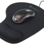 STRIFF Gel Wrist Support Mouse pad Gaming Mouse Pad with Lycra Cloth - Nonslip Mousepad??(Black)