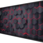 STORITE Hexagonal Print Speed Type Extended Gaming Mousepad??(Black)