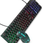 RAEGR RapidGear X30 Wired Rainbow Backlight Keyboard and 1200 dpi Mouse Combo Set