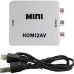TERABYTE  TV-out Cable MINI HDMI2AV HD Video Converter??(White, For TV)